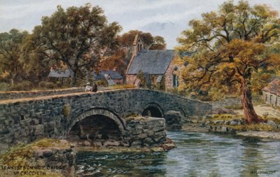 Llanystrumwdy-Brücke, bei Criccieth von Alfred Robert Quinton